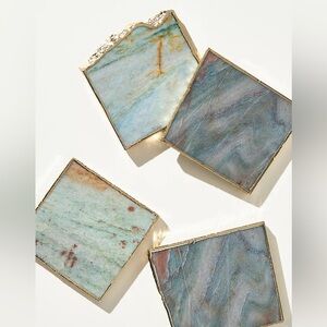 3 Anthropologie Agate coasters